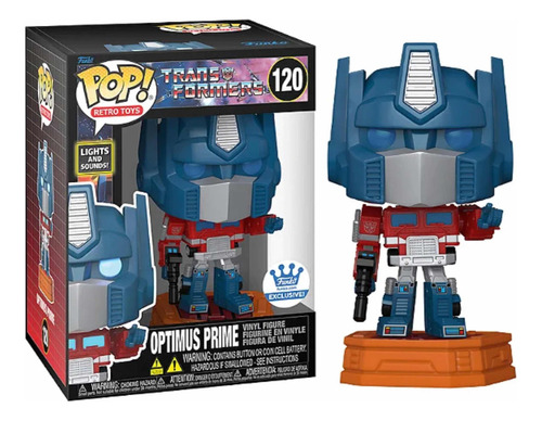 ¡Funko Pop! Retro: Transformers Optimus Prime Luz y sonido #120