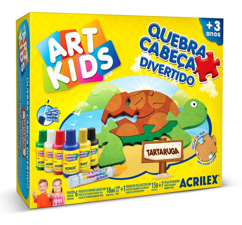 Rompecabezas Entretenido Acrilex Tortuga