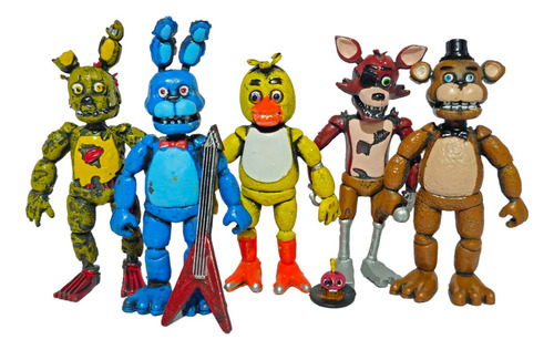 5 Figuras Juguete Clasicos Five Nights At Freddy's Fazbear