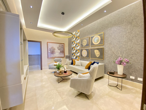 Apartamento En Bella Vista Con Espectacular Vista Al Mar Y Al Parque Mirador Sur En La Exclusiva Av Anacaona