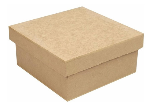 20 Caixas Lisas 10x10x5 Mdf Crú Lembrancinha Casamento Tsl