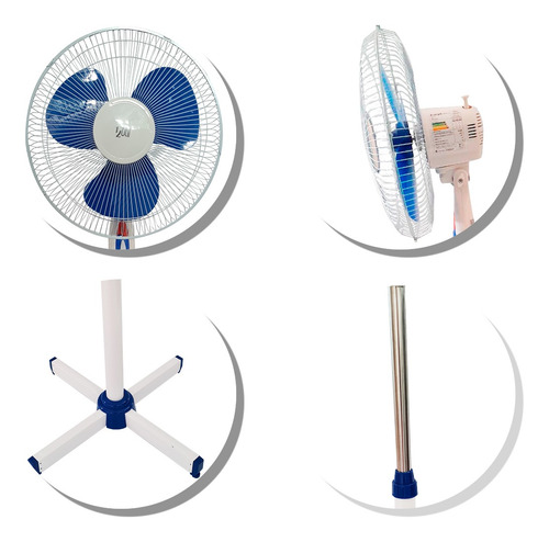 Imagem 2 de 7 de Ventilador Silencioso De Coluna 110v Grande 40cm Pedestal
