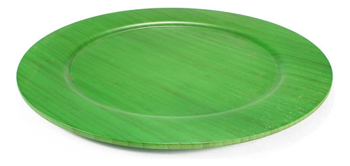 Juego De Platos Vajilla Bambú 4 Piezas 33 Cm Redondo 4066040