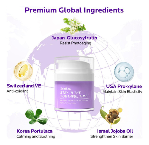 Crema De Retinol De Celo Para Cara Con Vitamina E - Br6se