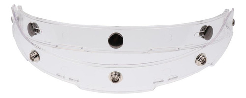 Visor De Casco 3-snap Bubble Protección Demonstable
