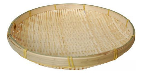 6 Cesta Decorativa De Bambú Para Servir, Bandeja, 26cm
