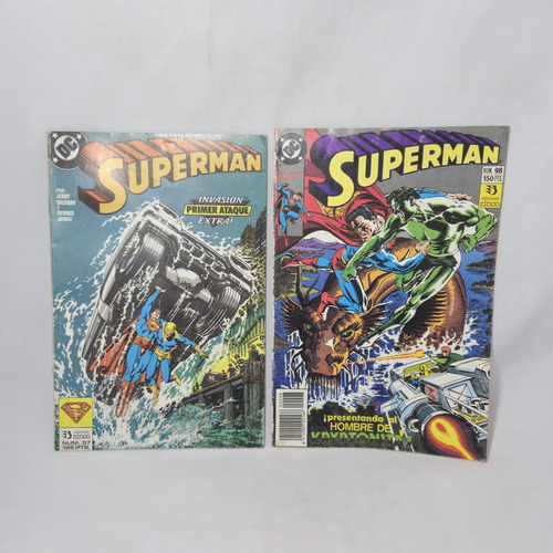 Antiguas Revistas Superman Dc Comics Lote X 8 Mag 65547 (Usado)