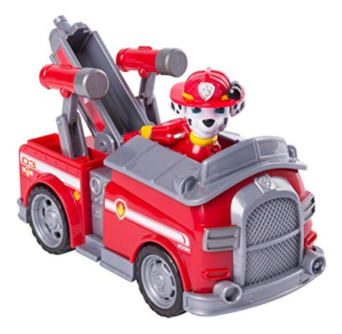 Camión De Bomberos Transformador Paw Patrol Marshall Con Cañ