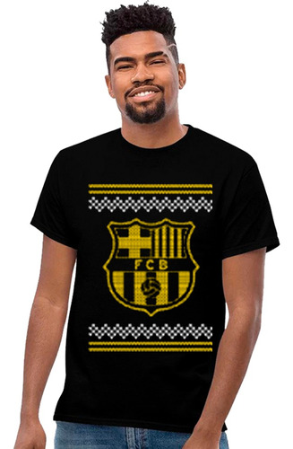 Playera Club Barcelona Navidad Diseño 708 Playeras Beloma