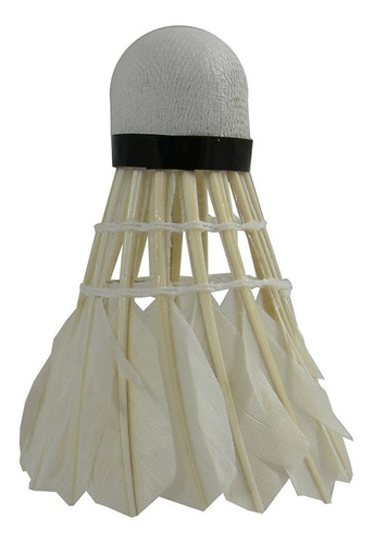 24 Gallitos De Badminton De Plumas Blancas, Eva, Gim