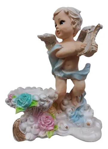 comprar Angel Centro De Mesa Porta Vela Recuerdo Bautizo Baby Shower