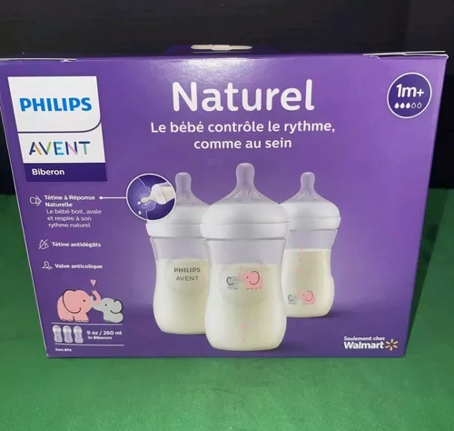 Set De 3 Biberones Philips Avent 9oz Niña Decorados