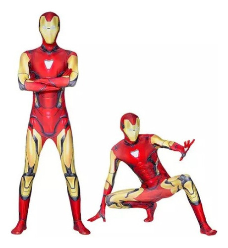 Traje Cosplay Iron Man Los Vengadores De Una Pieza Mono