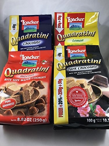 Loacker Quadratini Galletas De La Oblea Variety Pack (paquet