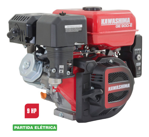 Motor Estacionário Ge900e Partida Elétrica 9hp 4t Kawashima