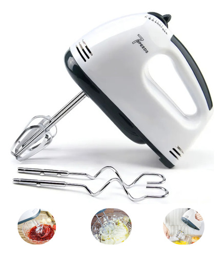 Batidora Manual Electrica 2 En 1 De Mano 260w 7 Velocidades