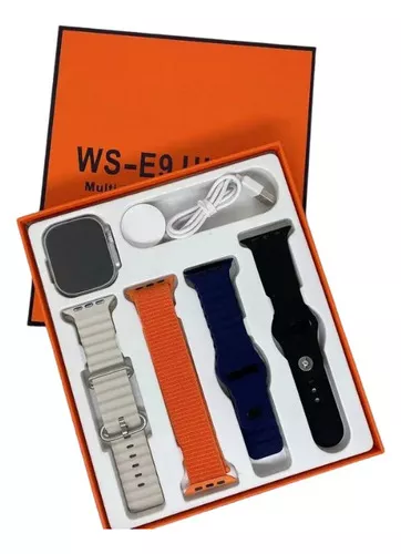 Reloj Inteligente Smartwatch 4 Correas Para Android/iPhone Color De La Caja  Plateado Color De La Correa Variado
