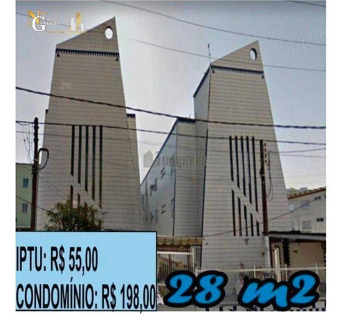Imagem 2 de 10 de Kitnet Com 1 Dormitório À Venda, 28 M² Por R$ 98.000,00 - Ocian - Praia Grande/sp - Kn0079