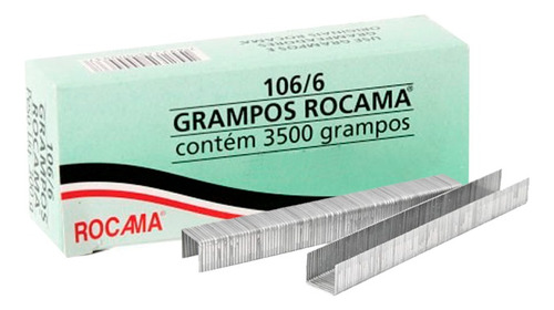 Kit 3 Cxs Grampo 6mm 106-6 P/ Grampeador Manual Rocama