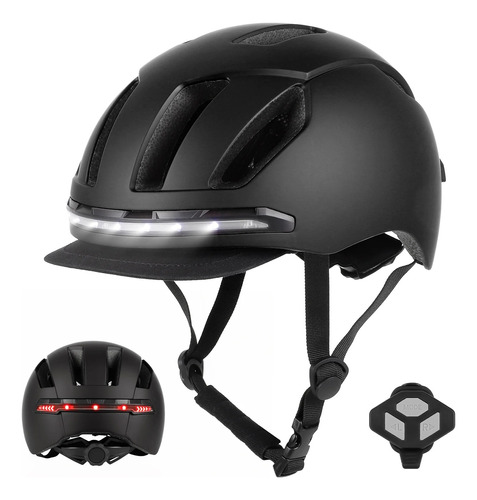 Casco Inteligente Ulip Fs1 Multiples Luces Direccionales Usb