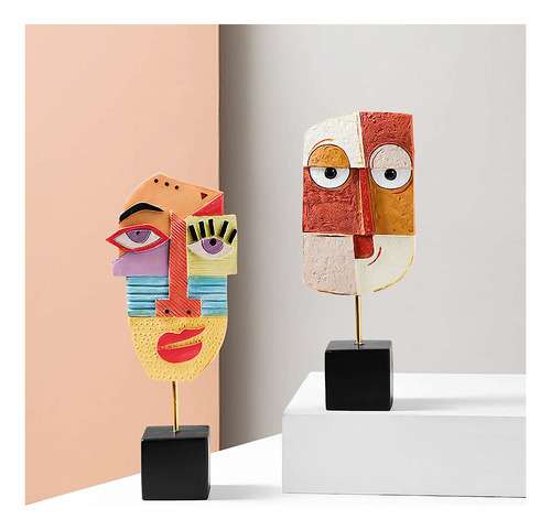 Escultura De Resina Wink Feita À Mão - Design Abstrato