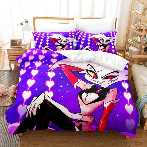 B Funda De Edredón Hazbin Hotel, Suave Y Cómoda, Tamaño