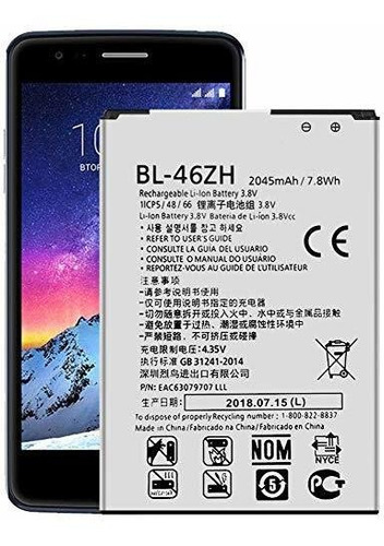 Batería De Repuesto Bl-46zh Para LG Phoenix 2