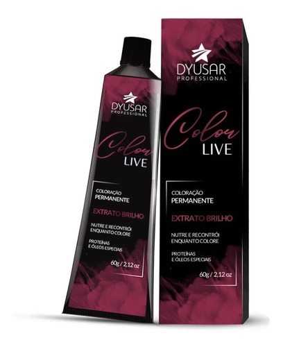 Kit Tintura Dyusar  Linha Coloração Profissional Coloração ColorLive 9.1 tom louro muito claro acinzentado