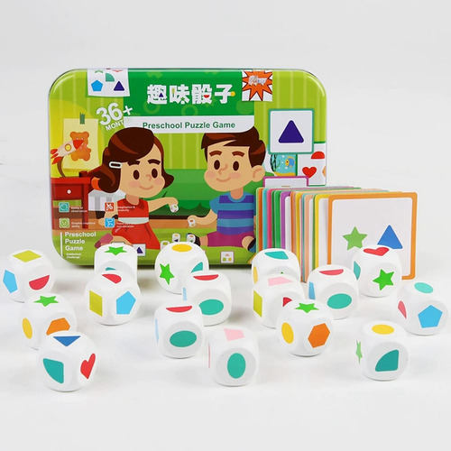 Juego De Dados Para Educación, Juguete De Combinación De