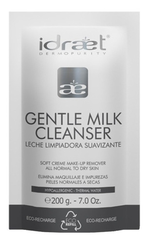 Leche Limpiadora Suavizante Refill Milk Cleanser 175g Idraet