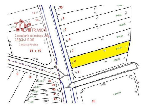 Terreno À Venda, 570 M² Por R$ 900.000,00 - Vila Aquilino - Santo André/sp - Te0015