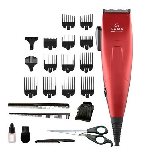 Maquina Corta Pelo Gama Clipper Gm562 24 Piezas Burdeo 