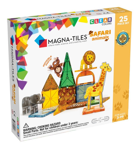 Magna-tiles® Safari Animals 25-piece Set Cantidad De Piezas 25