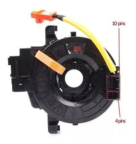 Imagen 6 de 10 de Cable Espiral Cinta Airbag Toyota Hilux Con Comando Bocina