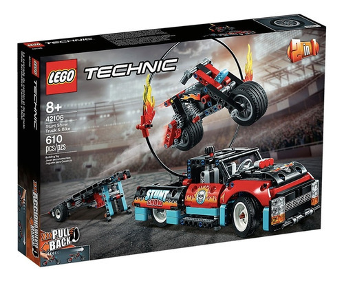 Lego Technic Stunt Show Truck & Bike 42106 Original