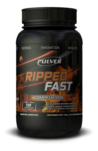 Ripped Fast Pulver Quemador De Grasa. 120 Comp. 