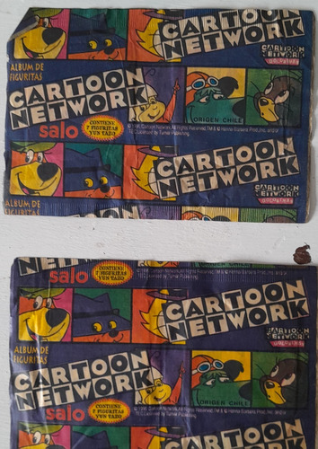2 Sobres Figuritas  Cartoon Network Dobles Decada Del 90