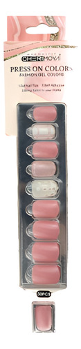 Press On Tips Autoadhesivo Cuadradas Cherimoya 30u Zh333 Zh333