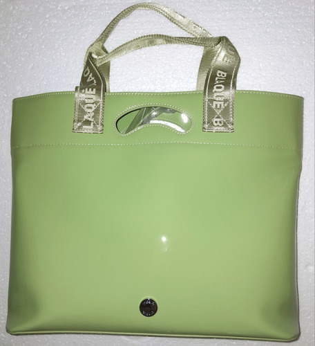 Cartera Russel Charol Verde Blaque