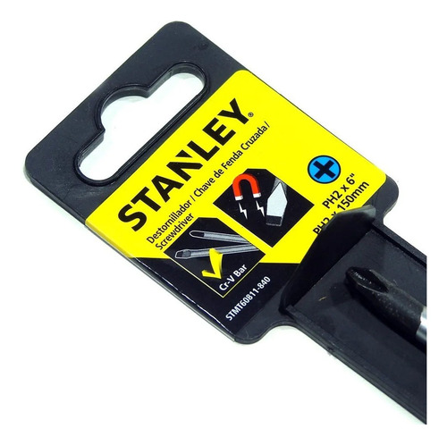 Chave Emborrachada Phillips 1/4x6 Ph2 Stanley Stmt60811-840