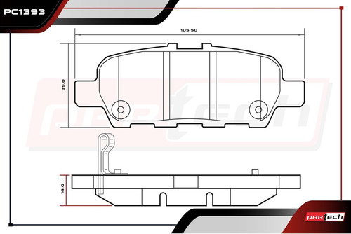 Balatas Tras Infiniti Q40 2015-2015 V6 3.7