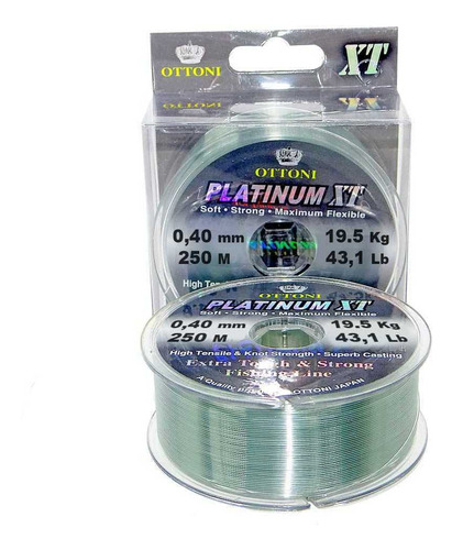Imagem 3 de 4 de Kit Linha Monofilamento Platinum Xt Box 0,35 + 0,40 + 0,45mm