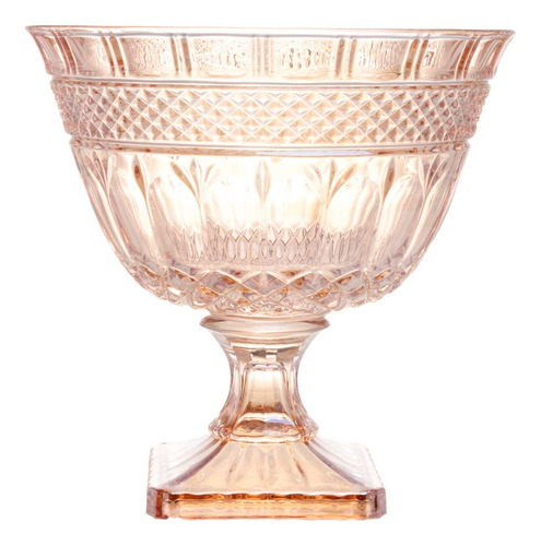 Centro De Mesa Com Pé Brandon Âmbar 25,5cm 7742 Lyor