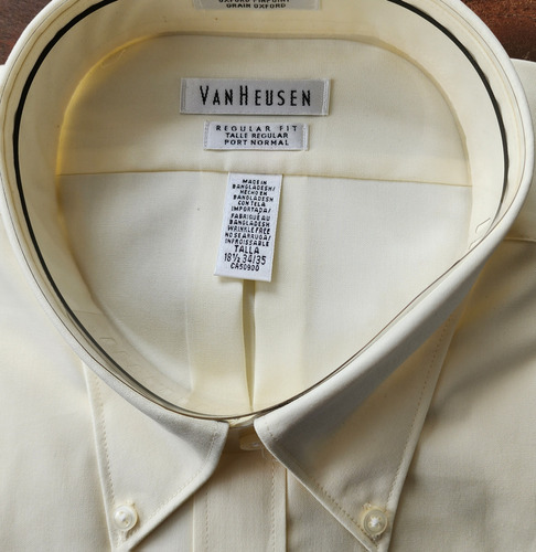 Camisa Van Heusen Tipo Poplin Talle 18,5 Muy Elegante!!