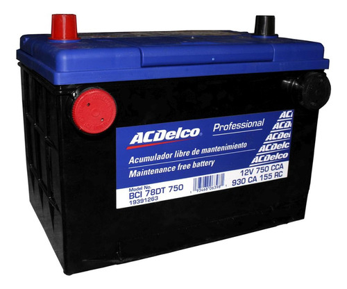 Imagen 1 de 3 de Bateria Acumulador 34/78 750 Amp Chevrolet Uplander Express