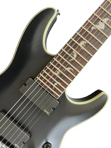 Guitarra Schecter Damien-7 Multiscale Black Satin BKS #2476