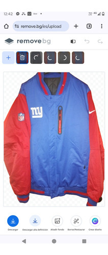 Jacket New York Giants Nfl Talla Xl Reversible 100% Original