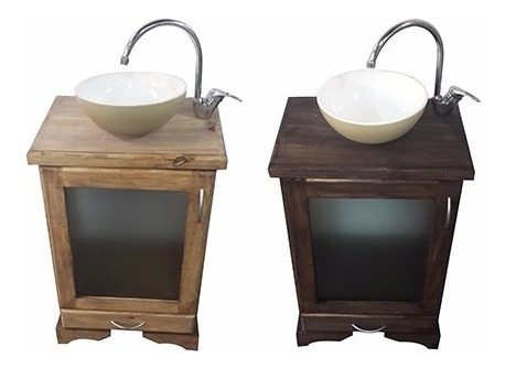 Imagen 7 de 8 de Combo Set Completo Bacha Rojo Griferia Vanitory 55cm Baño