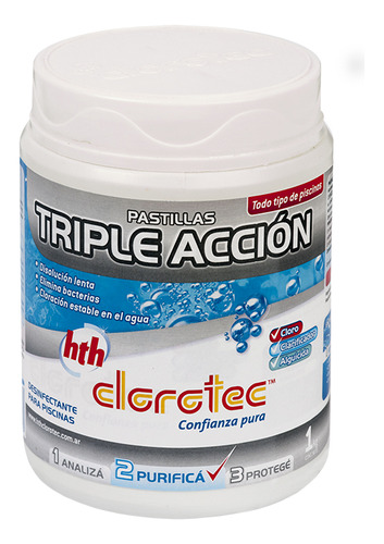 Pastillas De Cloro Triple Acción 1 Kg. - Clorotec- Prestigio