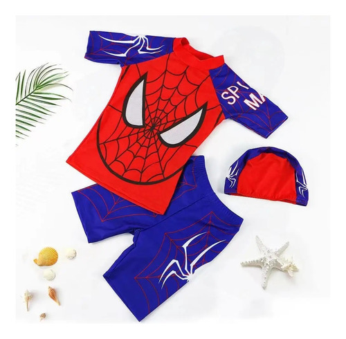 Traje De Baño Niño Spiderman - Hombre Araña 